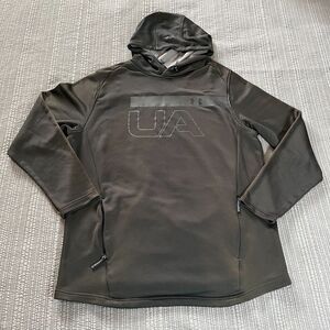 Under Armour ColdGear Hoodie Sweatshirt Men’s XL Black Thermal Pullover